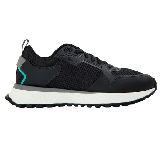 Dark Blue - Front - Boss Mens Jonah Reflective Mesh Trainers