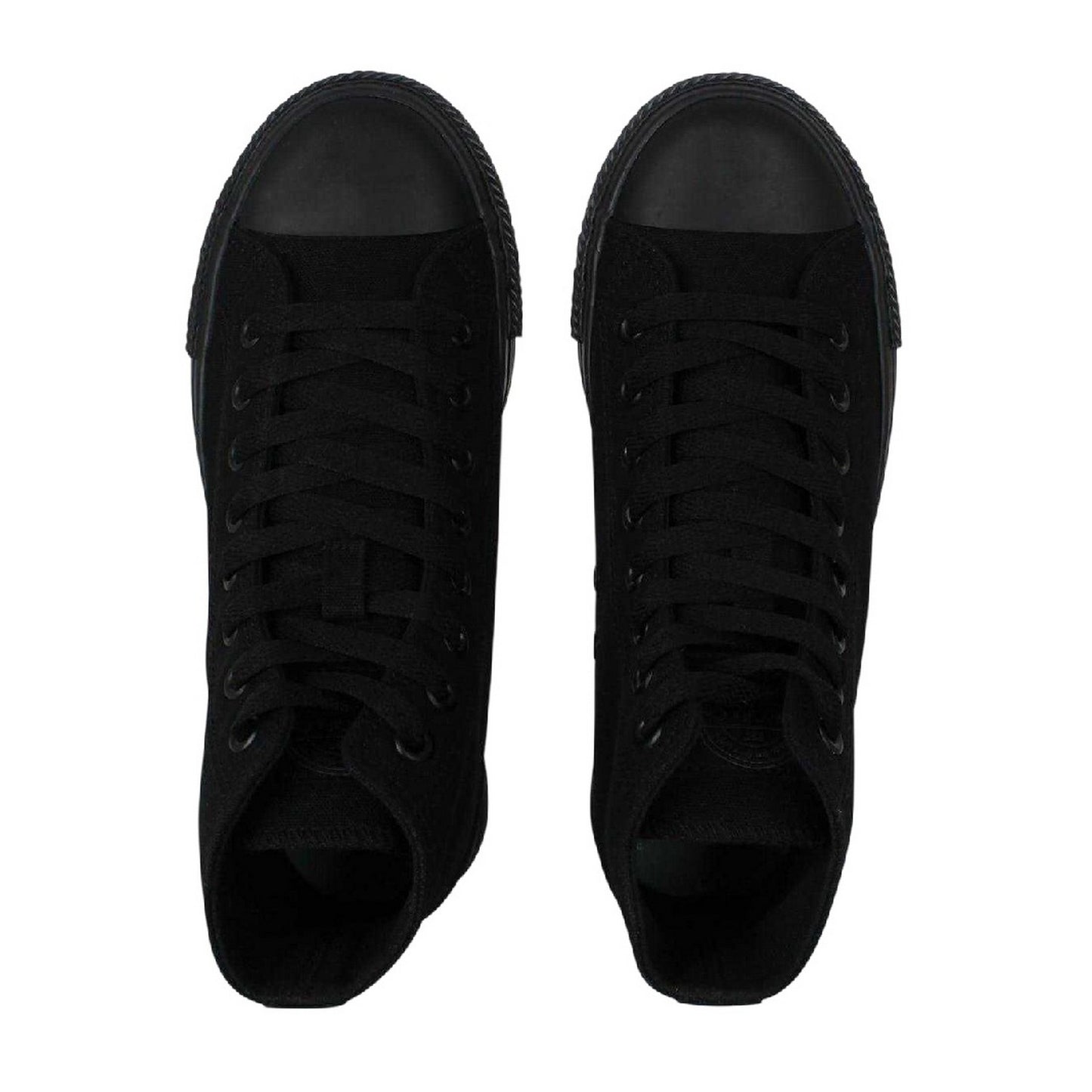 Black - Lifestyle - SoulCal Womens-Ladies Canvas High-top Platform High Top Trainers