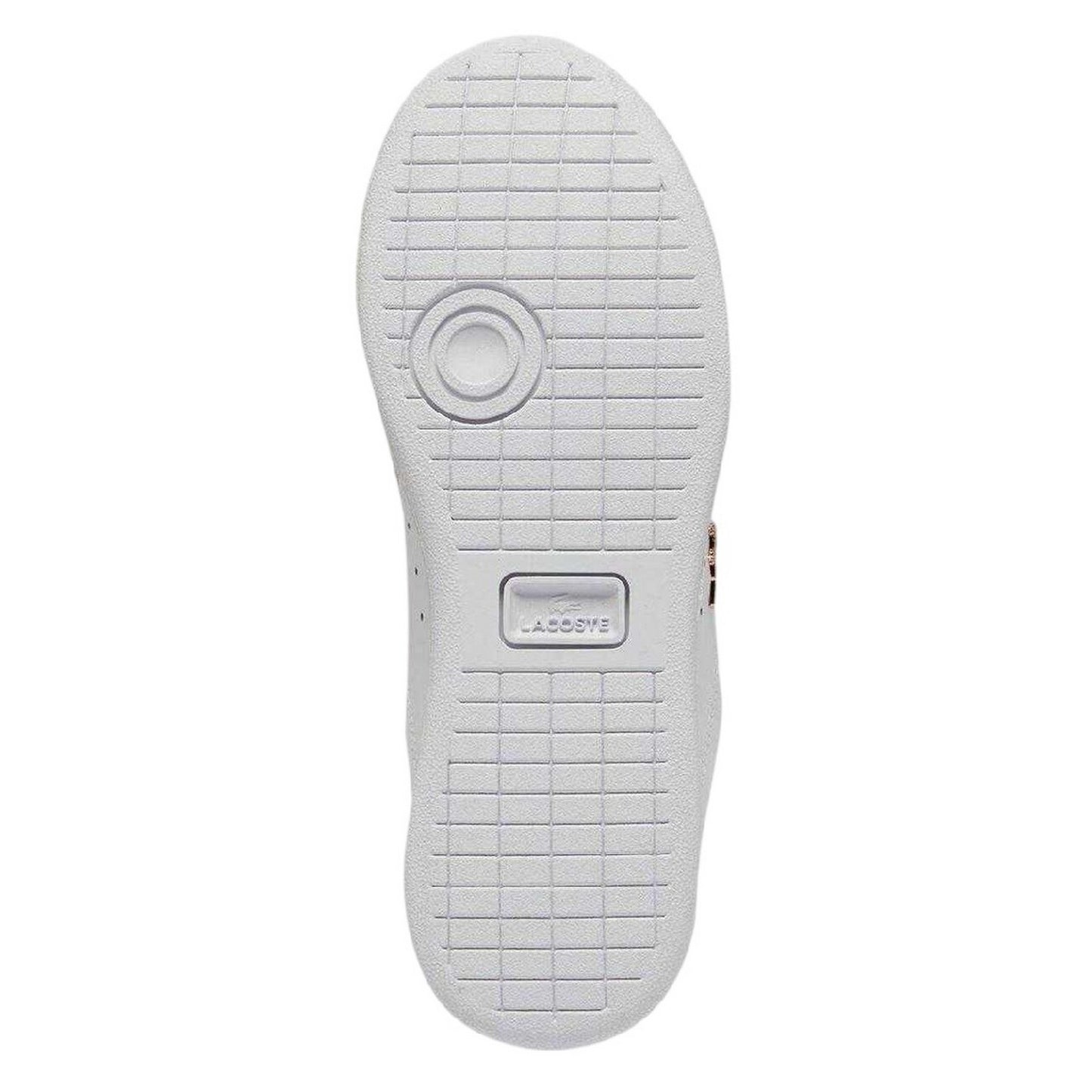 White-Light Pink - Side - Lacoste Womens-Ladies Carnaby Leather Flat Trainers