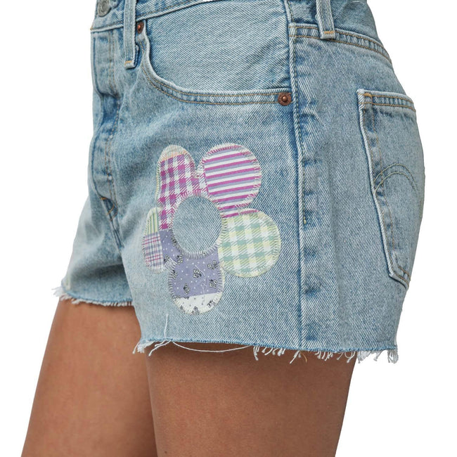 Light Blue - Lifestyle - Levis Womens-Ladies 501 Original Shorts