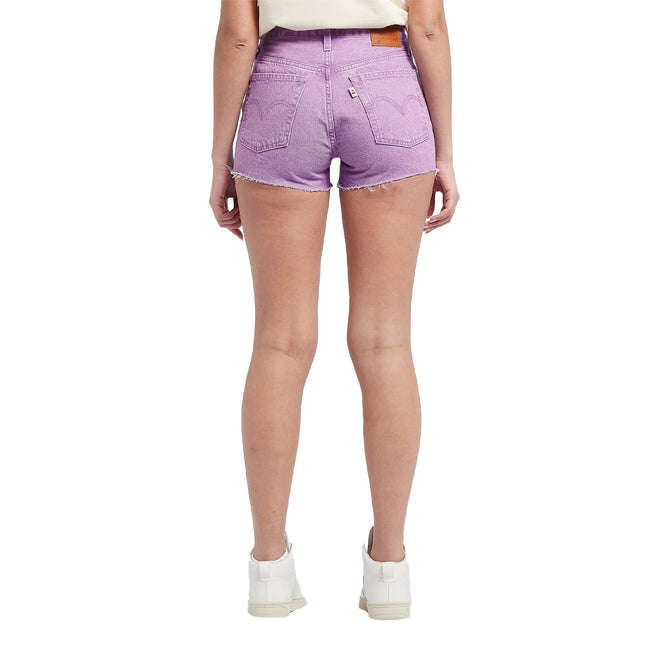 Lavender - Back - Levis Womens-Ladies 501 Original Shorts