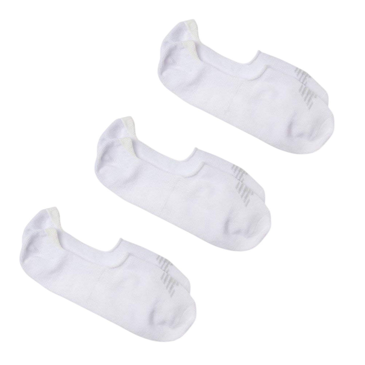 White - Back - New Balance Unisex Adult No-Show Socks (Pack of 3)