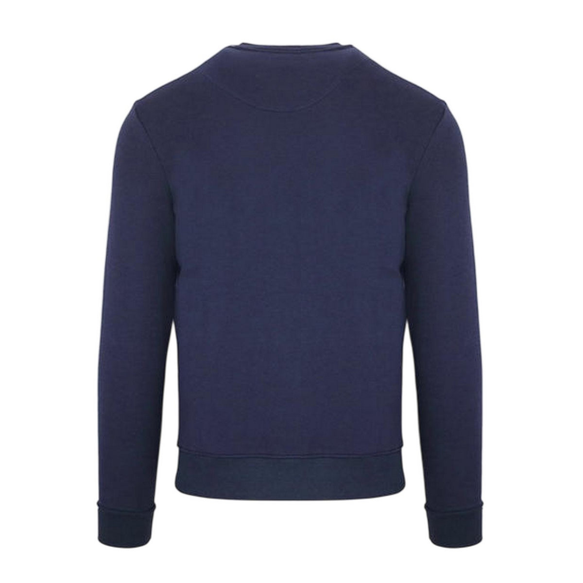 Navy - Back - Aquascutum Mens Crest Crew Neck Regular Sweatshirt