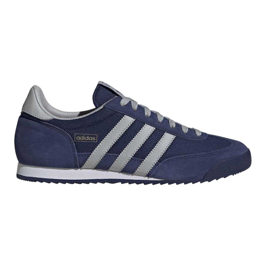 Dark Blue - Front - Adidas Mens Originals R71 Logo Suede Shoes