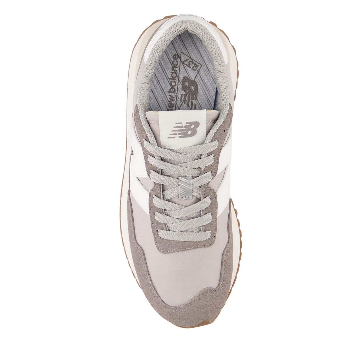 Grey-White - Lifestyle - New Balance Womens-Ladies 237 Classic Suede Trainers