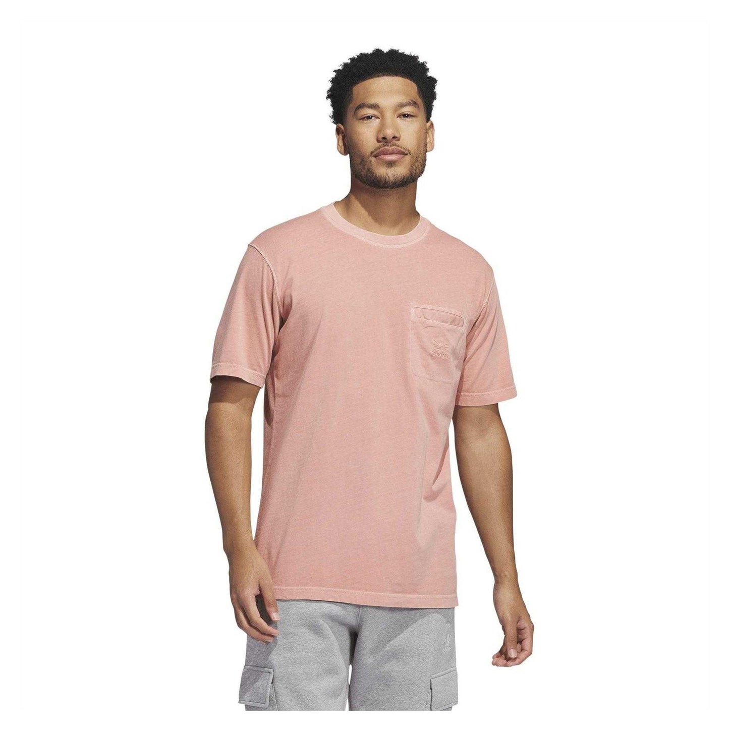 Clay - Lifestyle - Adidas Mens Essentials Dyed Pocket T-Shirt
