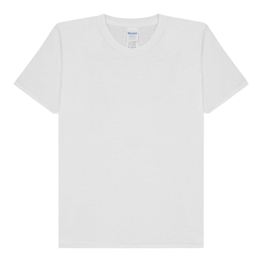 White - Front - Gildan Childrens-Kids Soft Style Ringspun Cotton Regular T-Shirt