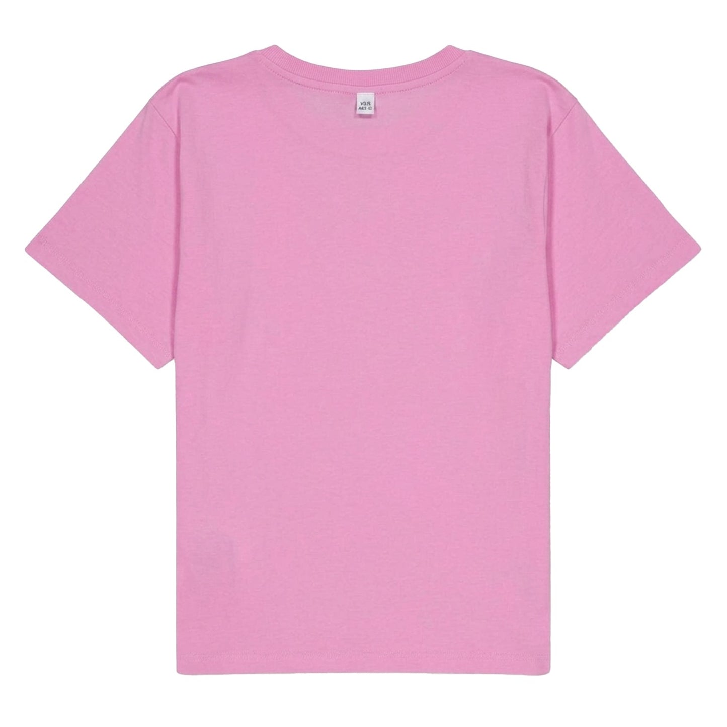 Pink - Back - Moschino Childrens-Kids Heart Regular T-Shirt