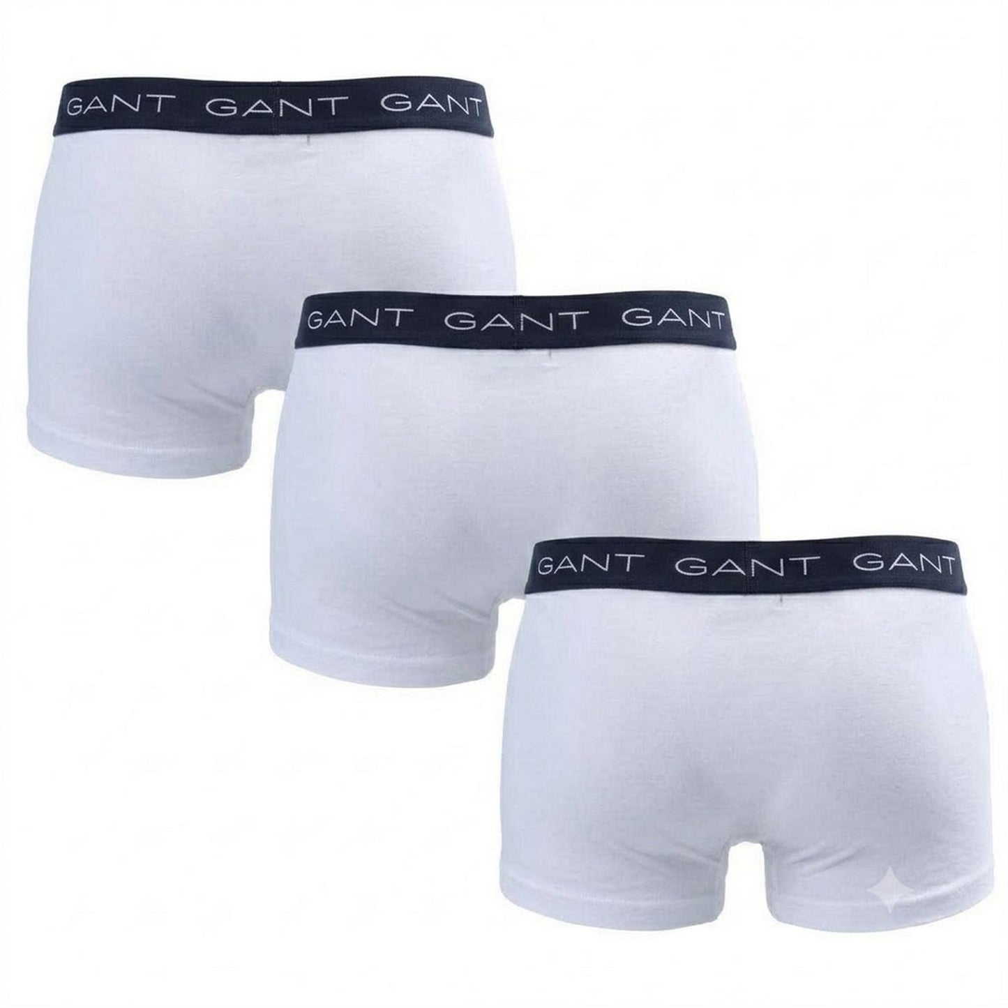 White - Back - Gant Mens Underwear (Pack of 3)