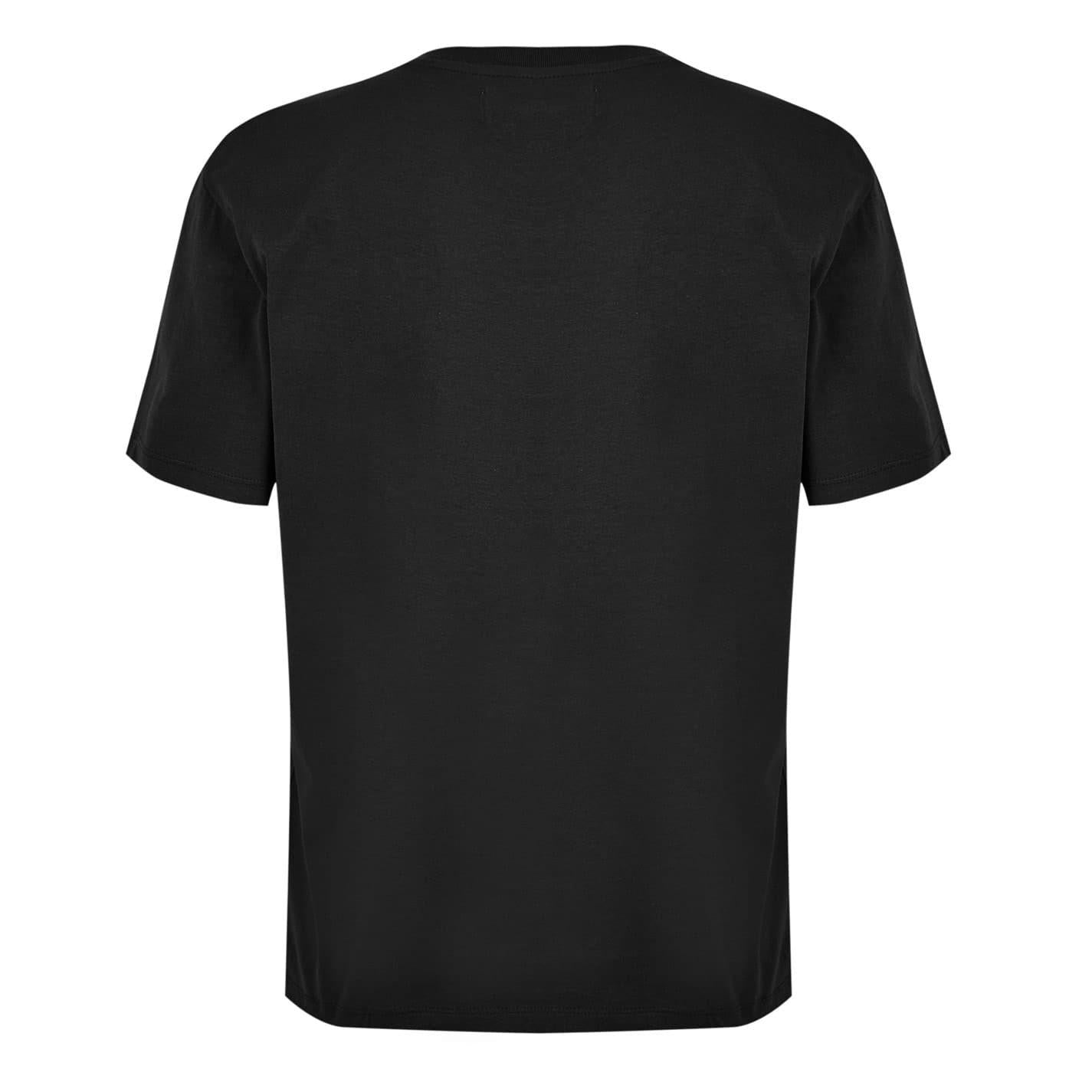 Black - Back - Replay Mens Genie Graphic Print Cotton Regular T-Shirt