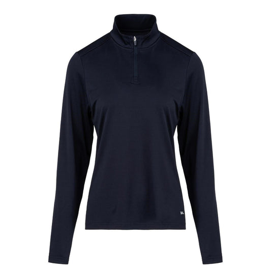 Navy - Front - Slazenger Womens-Ladies Logo Half Zip Top