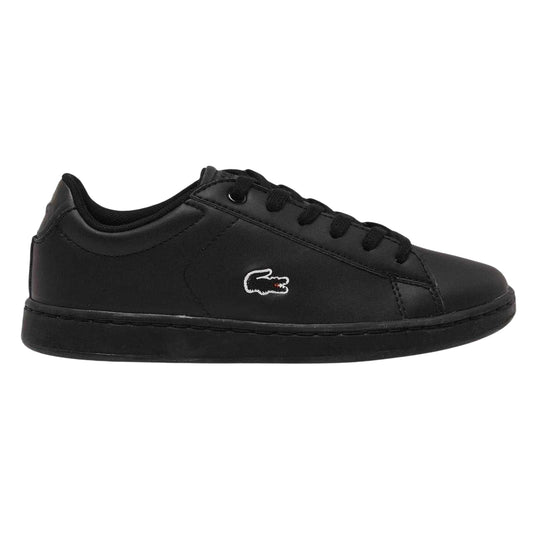 Black - Front - Lacoste Childrens-Kids Carnaby Evo BL Ortholite Flat Trainers