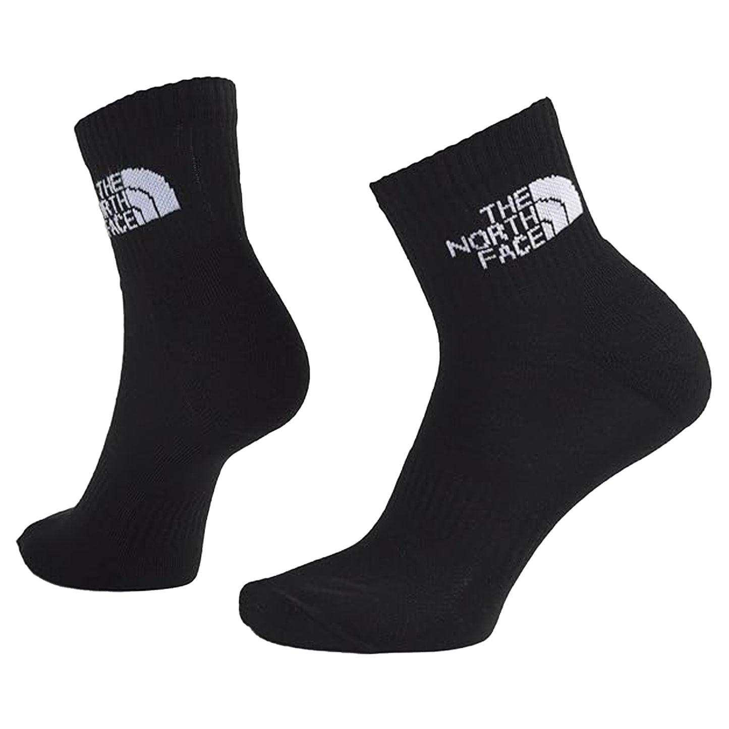 Black - Back - The North Face Unisex Adult Crew Socks (Pack of 3)