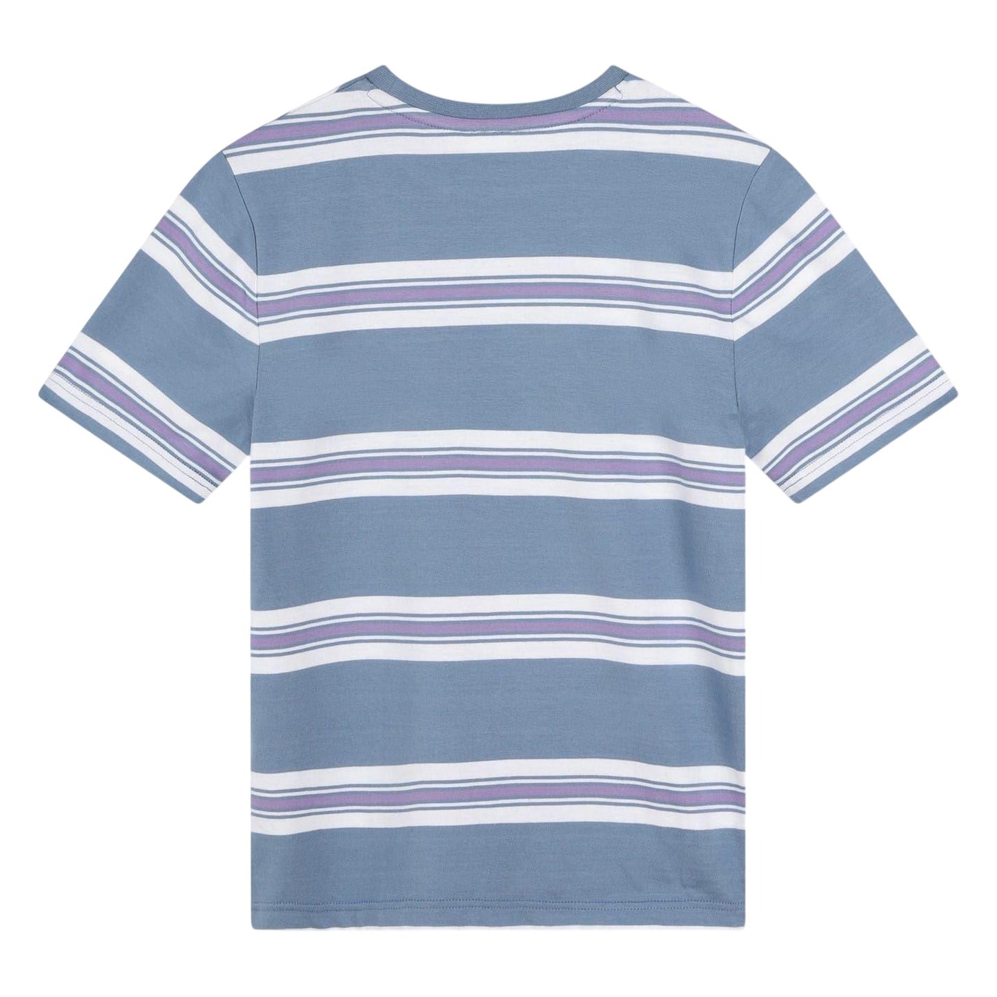Medium Grey - Back - Boss Childrens-Kids Striped T-Shirt