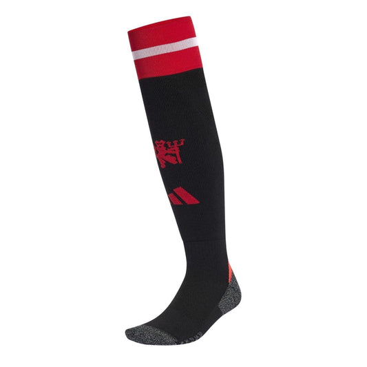 Black - Front - Adidas Womens-Ladies 2024-2025 Manchester United FC Football Socks