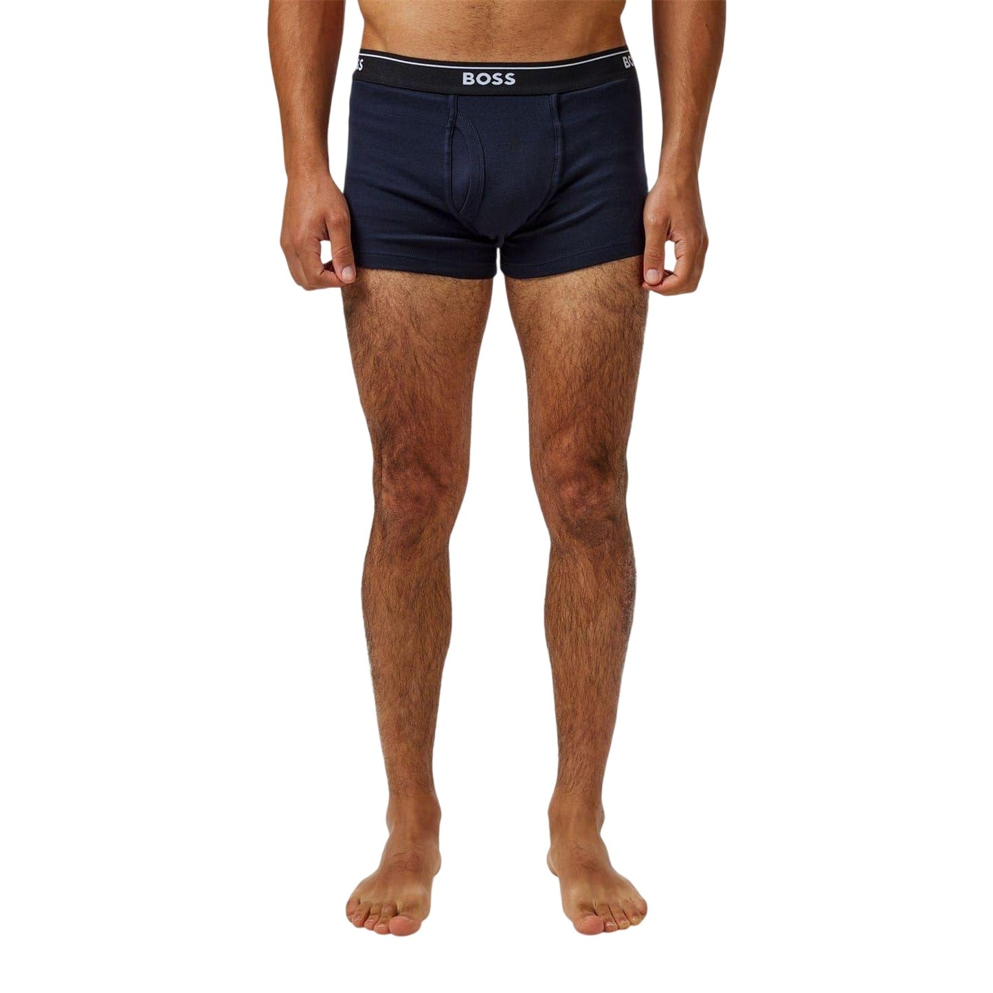 Navy Blue - Lifestyle - Boss Mens Logo Boxer Shorts (Pack of 2)