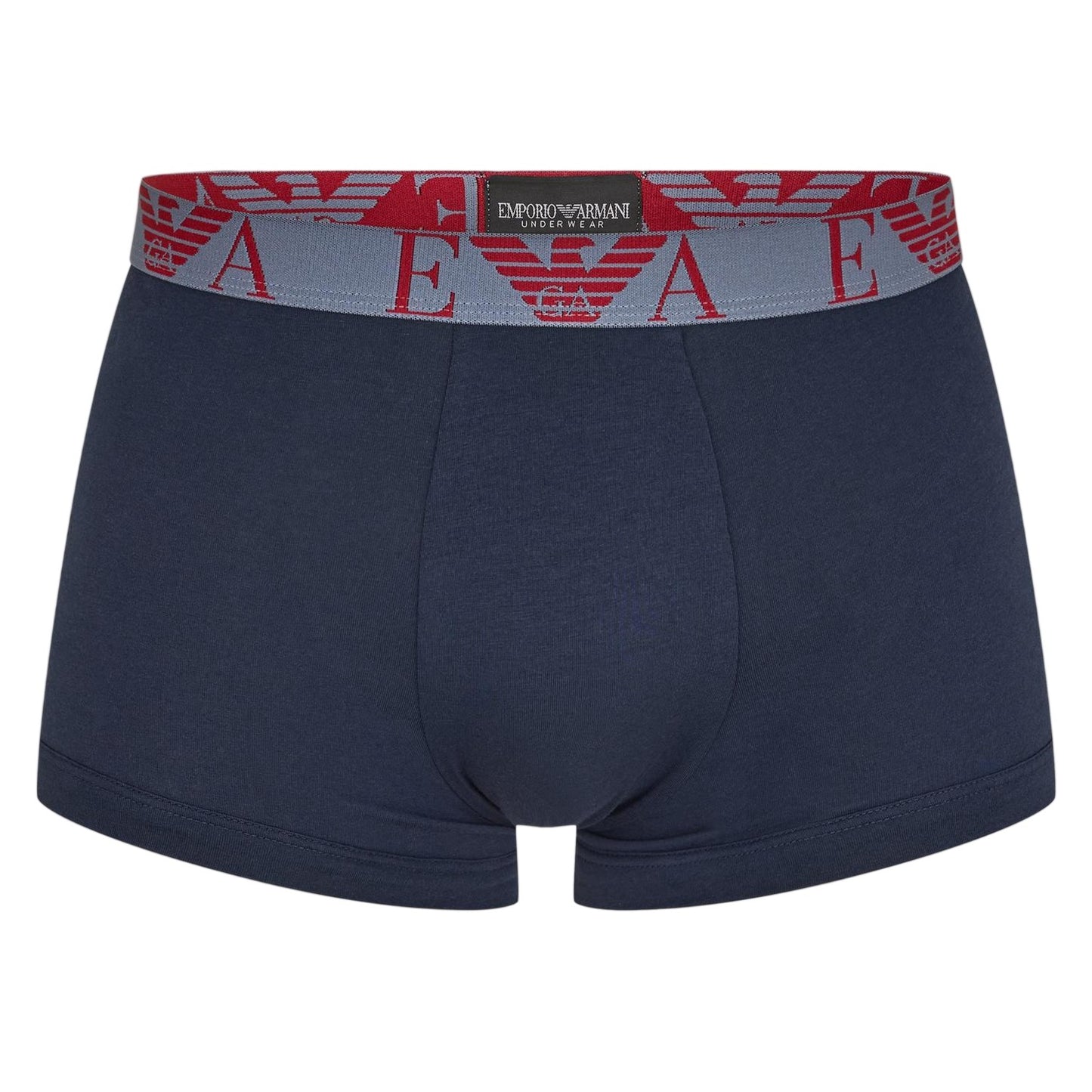 Blue-Red-White - Lifestyle - Emporio Armani Mens Cotton Blend Boxer Shorts (Pack of 3)