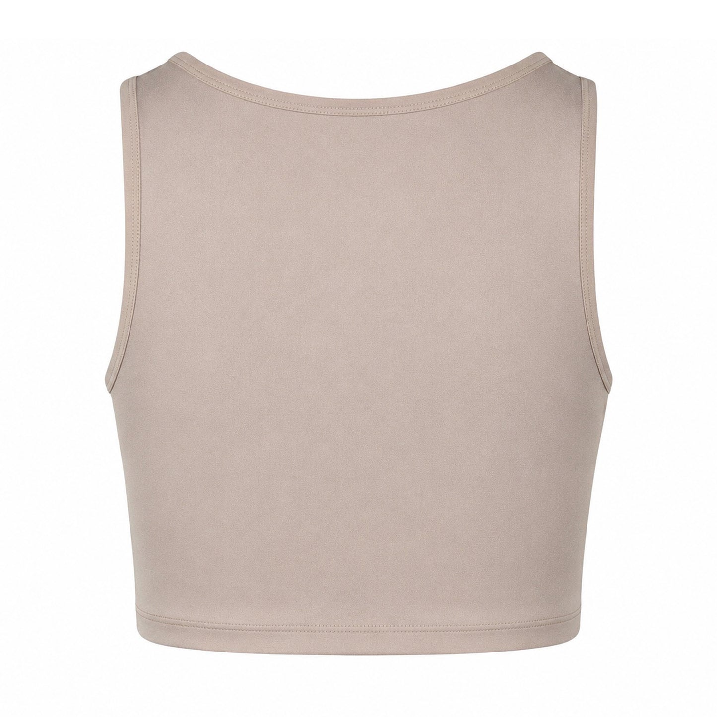 Boulder - Back - Reebok Womens-Ladies Ruched Cropped Tight Tank Top