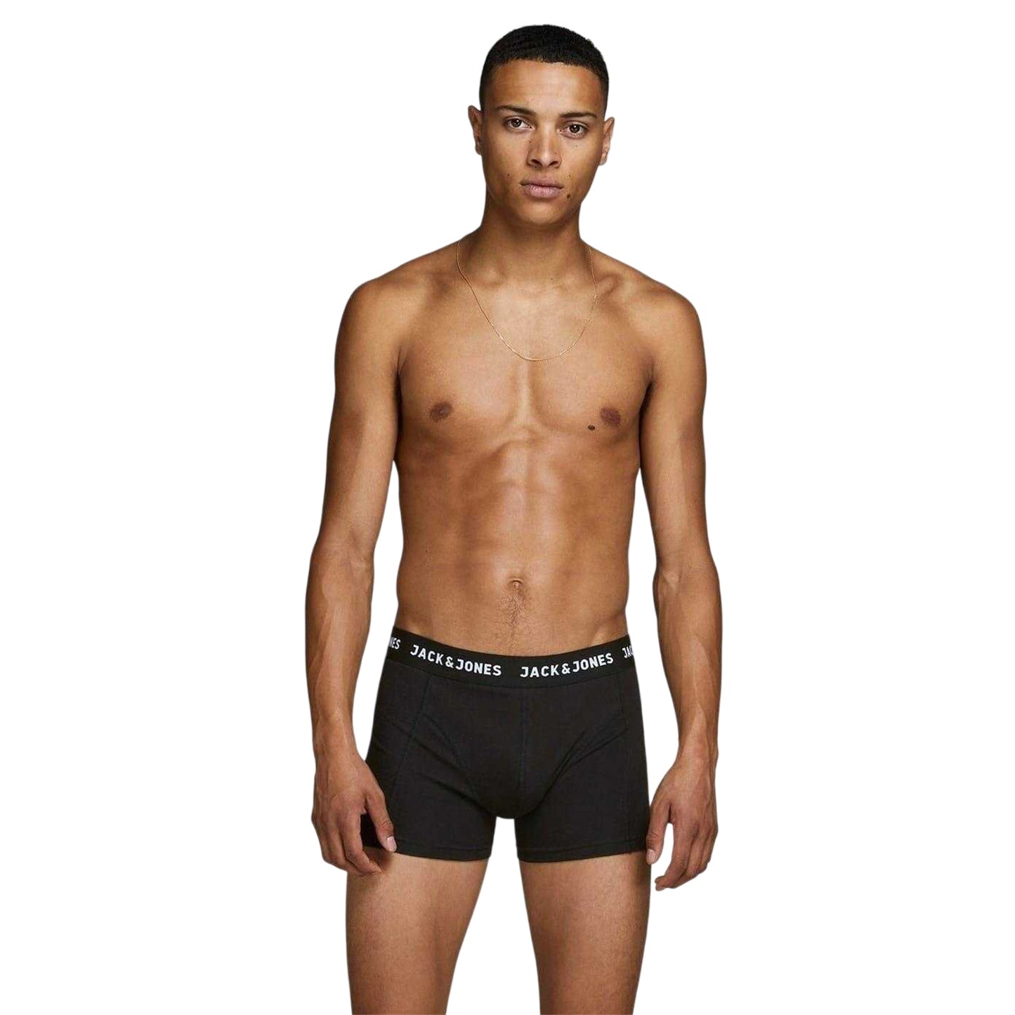 Black - Side - Jack And Jones Mens Anthony Boxer Shorts (Pack of 3)