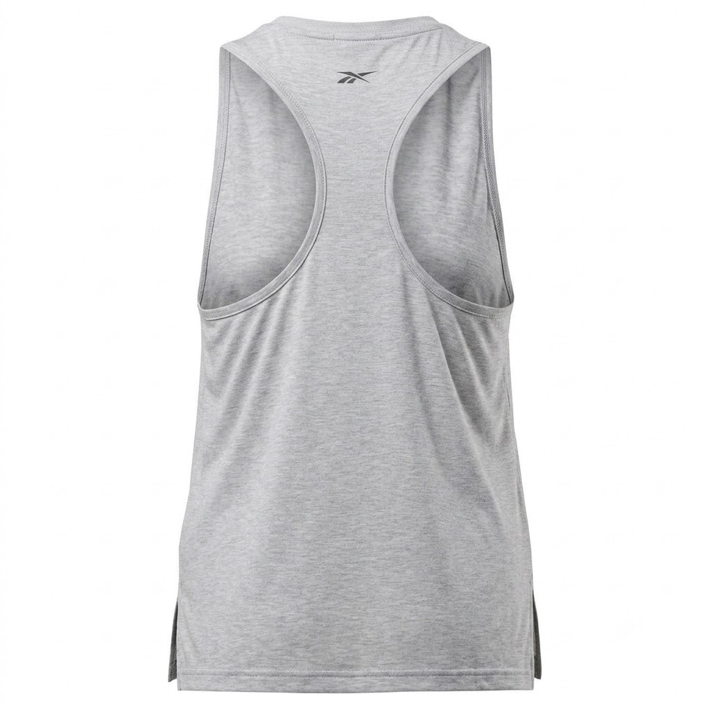 Grey - Back - Reebok Womens-Ladies Fitness Slim Tank Top
