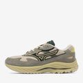 White-Green - Front - Mizuno Mens Wave Rider Beta Sportstyle Suede Trainers