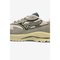 White-Green - Back - Mizuno Mens Wave Rider Beta Sportstyle Suede Trainers