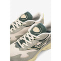 White-Green - Pack Shot - Mizuno Mens Wave Rider Beta Sportstyle Suede Trainers