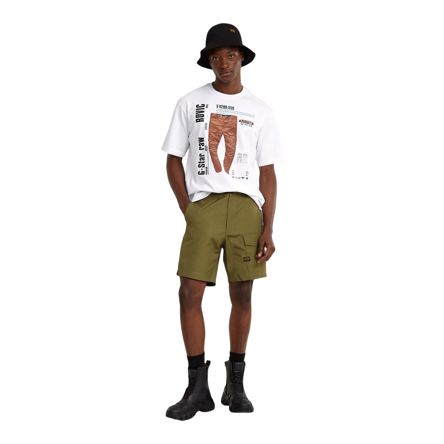 Smoke green - Lifestyle - G-Star Mens Regular Sports Cargo Shorts