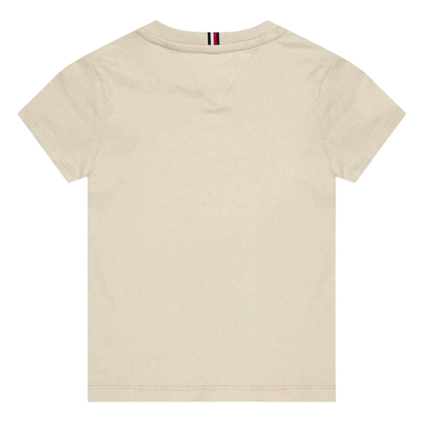 Beige - Back - Tommy Hilfiger Childrens-Kids Mini Logo Regular T-Shirt