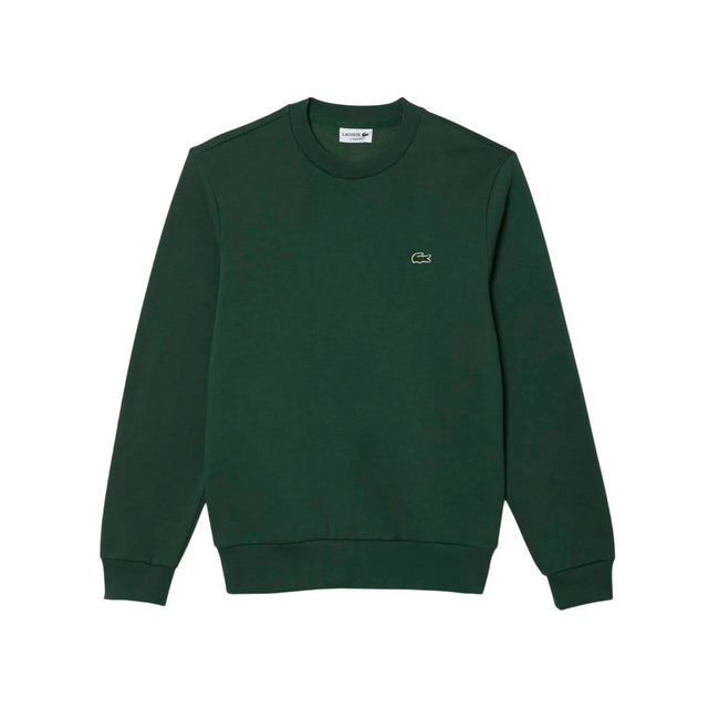 Green - Front - Lacoste Unisex Adult Fleece Crew Neck Sweatshirt