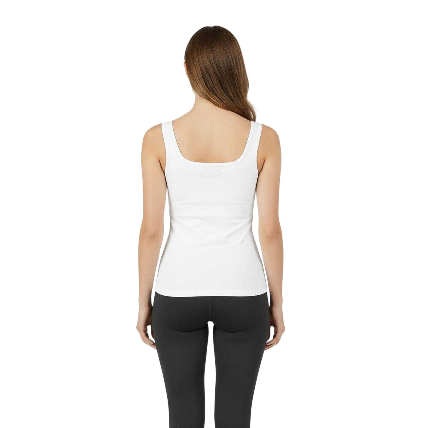 White - Lifestyle - USA Womens-Ladies Pro Essential Vest Top