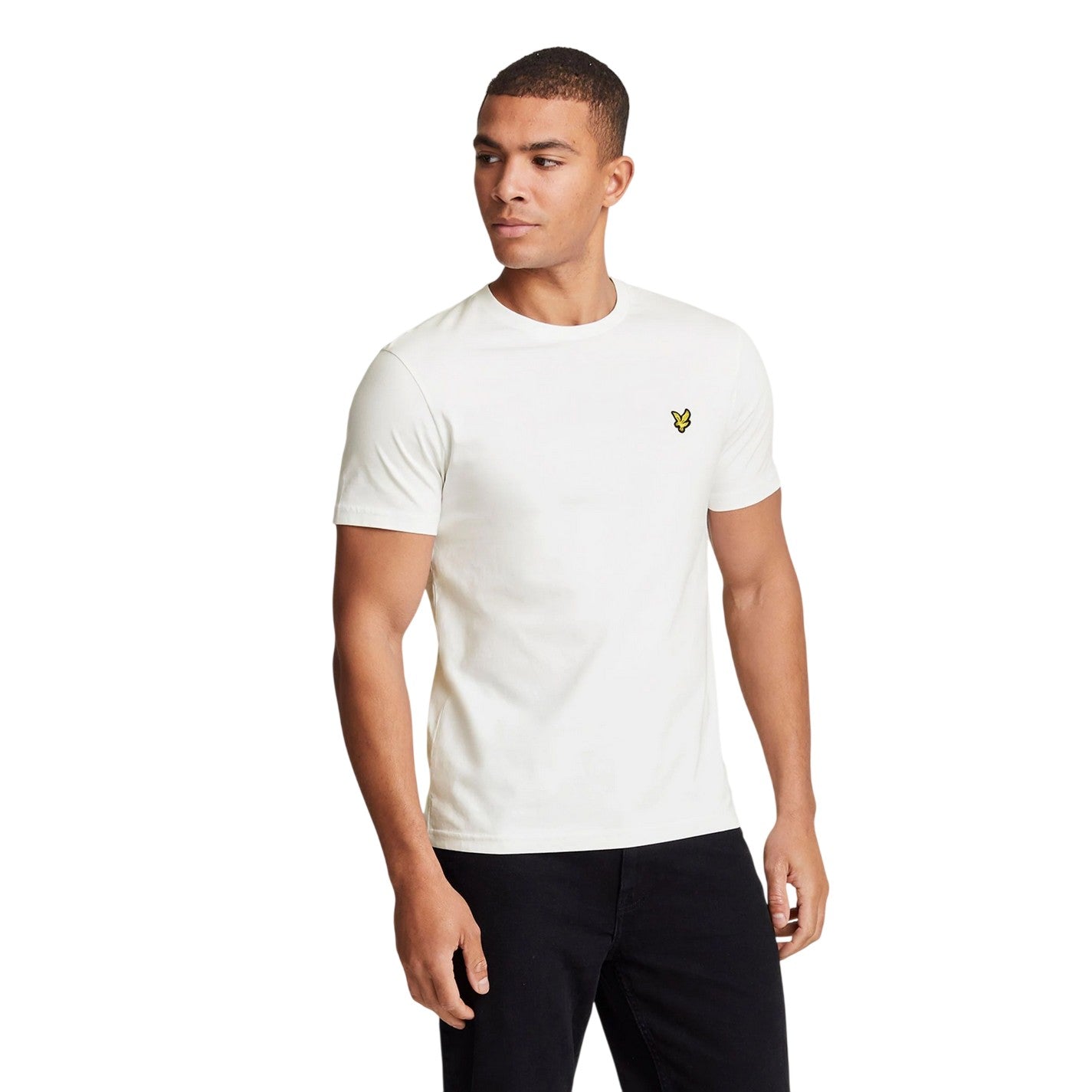 White - Lifestyle - Lyle & Scott Womens-Ladies Cotton Crew Neck Oversized T-Shirt