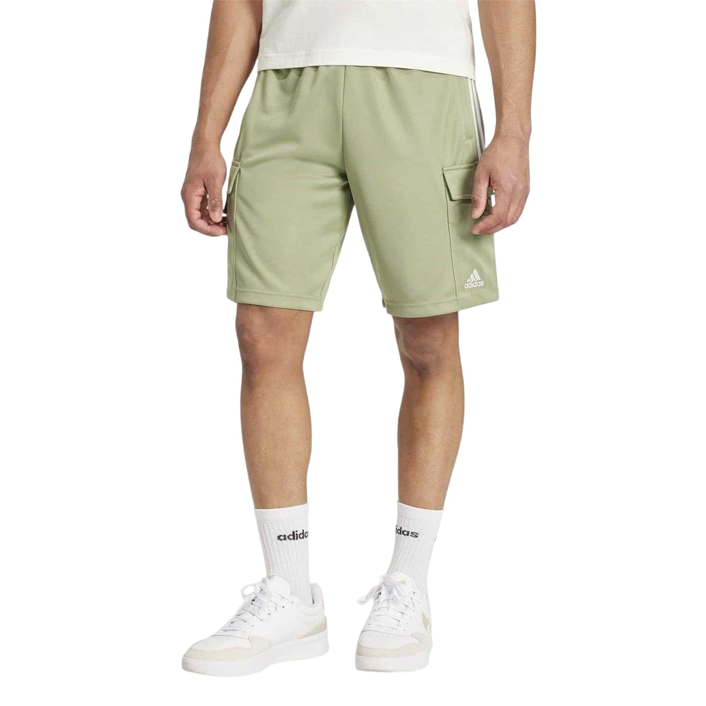 Green - Side - Adidas Mens Tiro Cargo Shorts