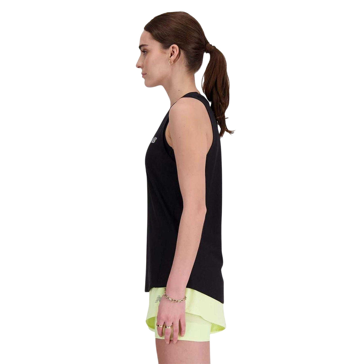 Black - Side - New Balance Womens-Ladies Slim Sleeveless Tank Top