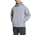 Grey - Side - Adidas Mens Terrex Multi Cold.Rdy Soft Shell Jacket