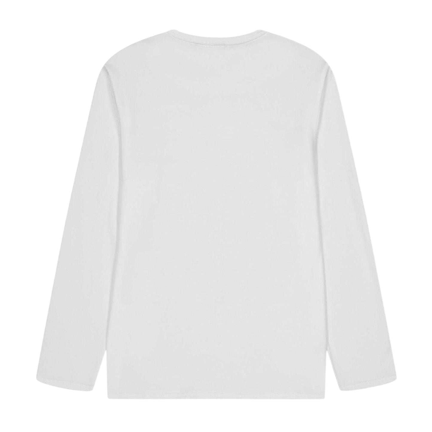 White - Back - Boss Childrens-Kids Logo Long-Sleeved T-Shirt