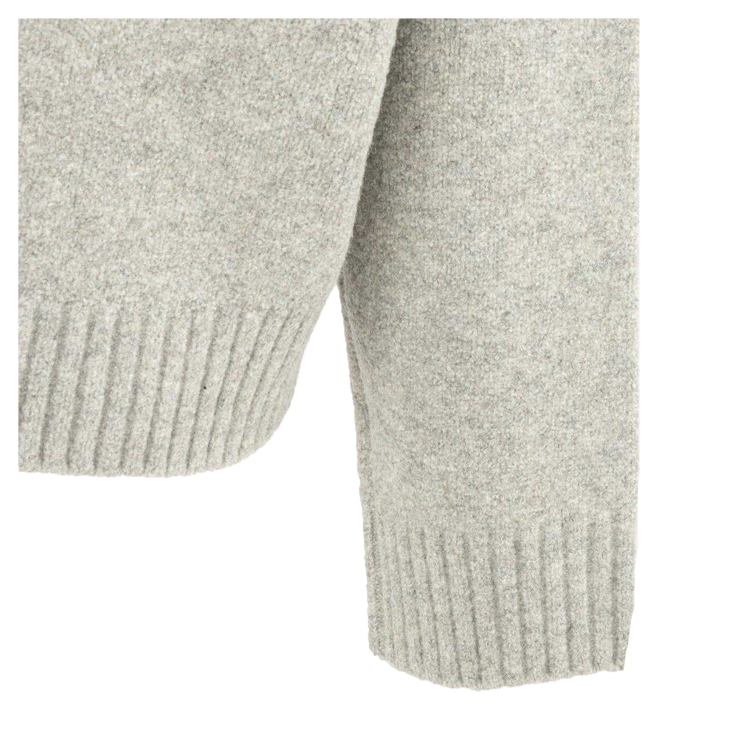 Grey - Lifestyle - Miso Womens-Ladies Knitted V Neck Jumper
