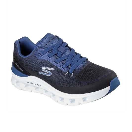 Black-Blue - Front - Skechers Mens Glide-Step Pro Trainers