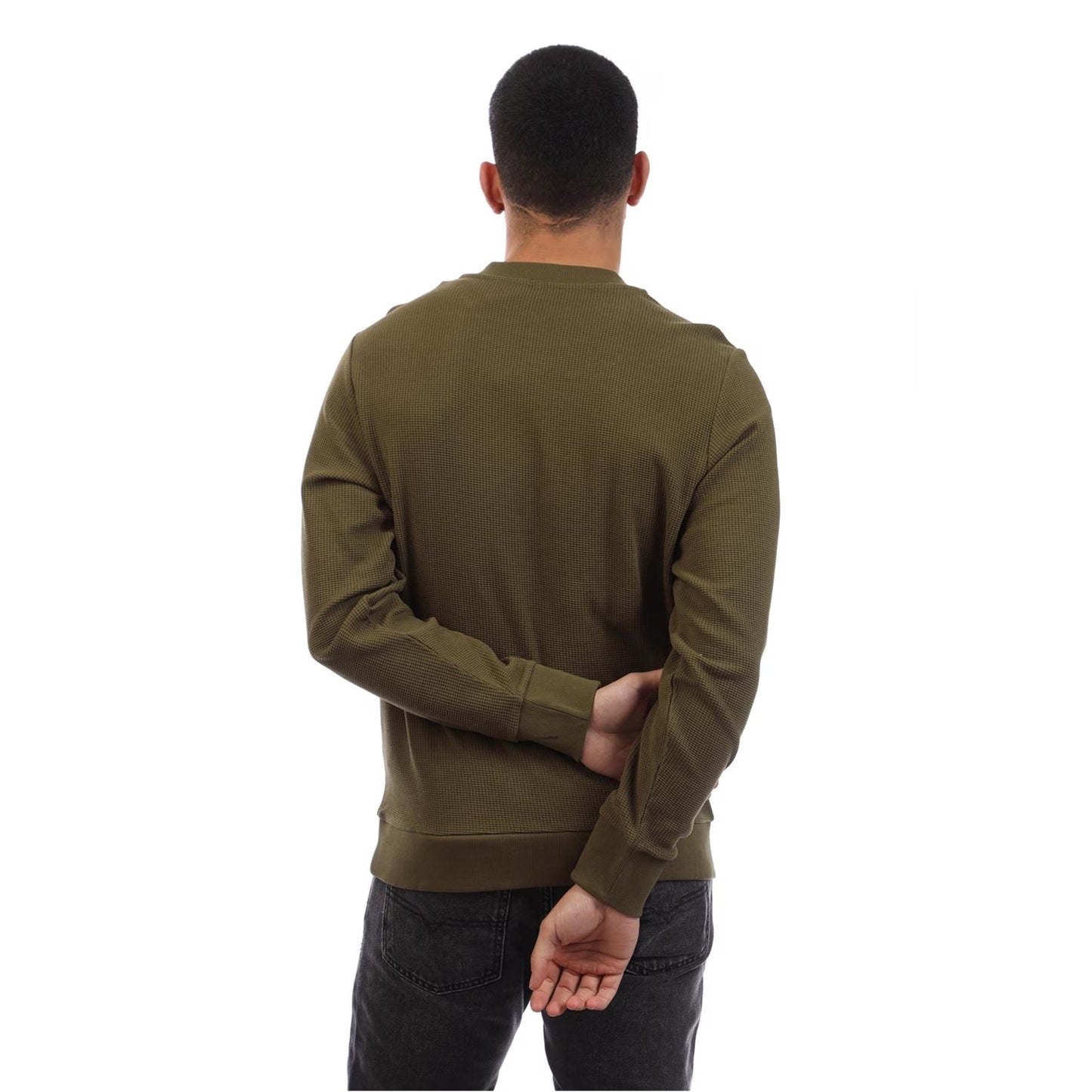 Brown - Lifestyle - Diesel Mens Ribbed Sweatshirt