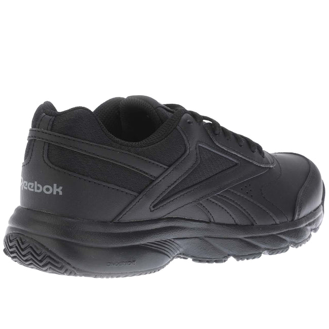 Black - Lifestyle - Reebok Womens-Ladies Work N Cushion 4.0 Leather Walking Trainers