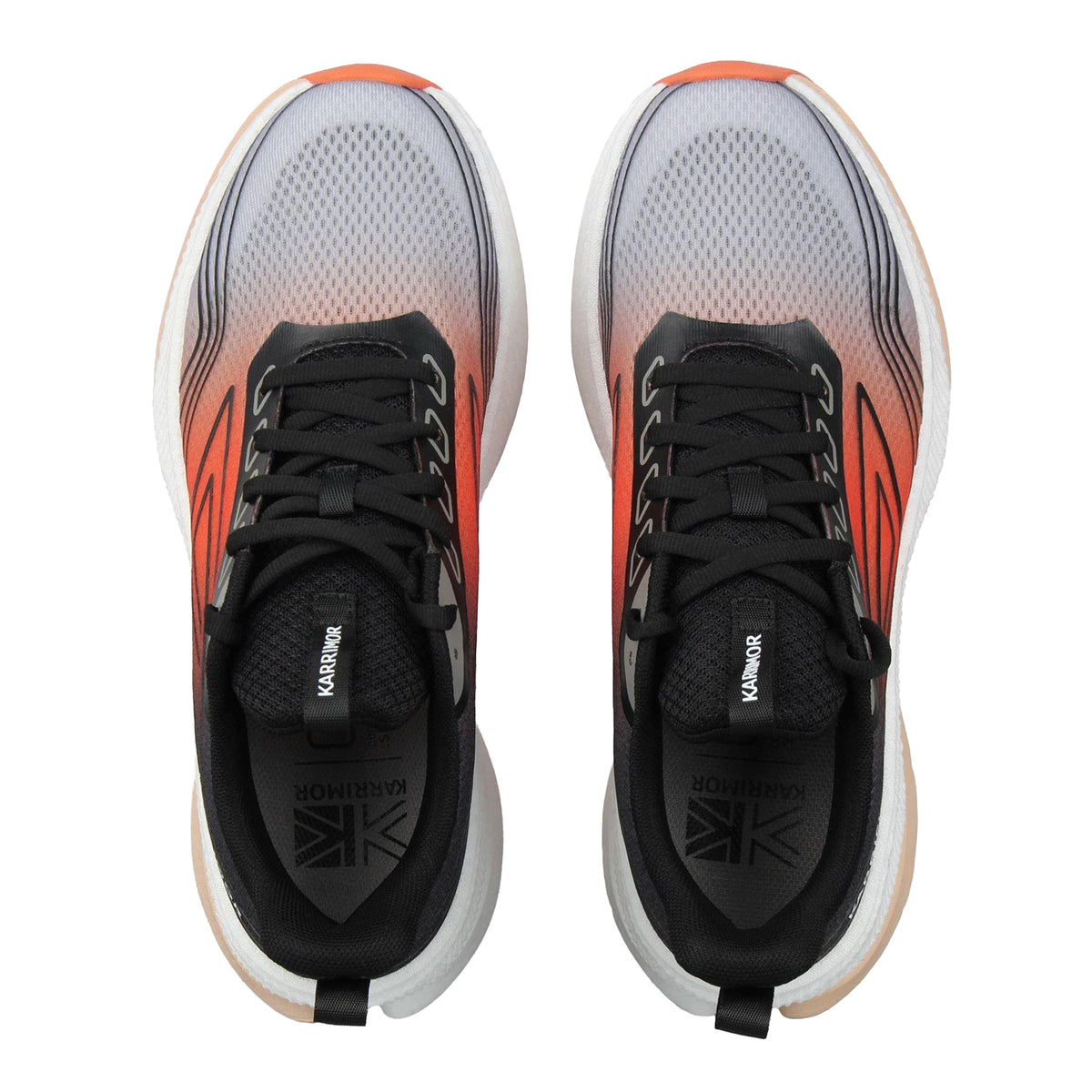 Black-Orange - Side - Karrimor Unisex Adult Ombre Trainers