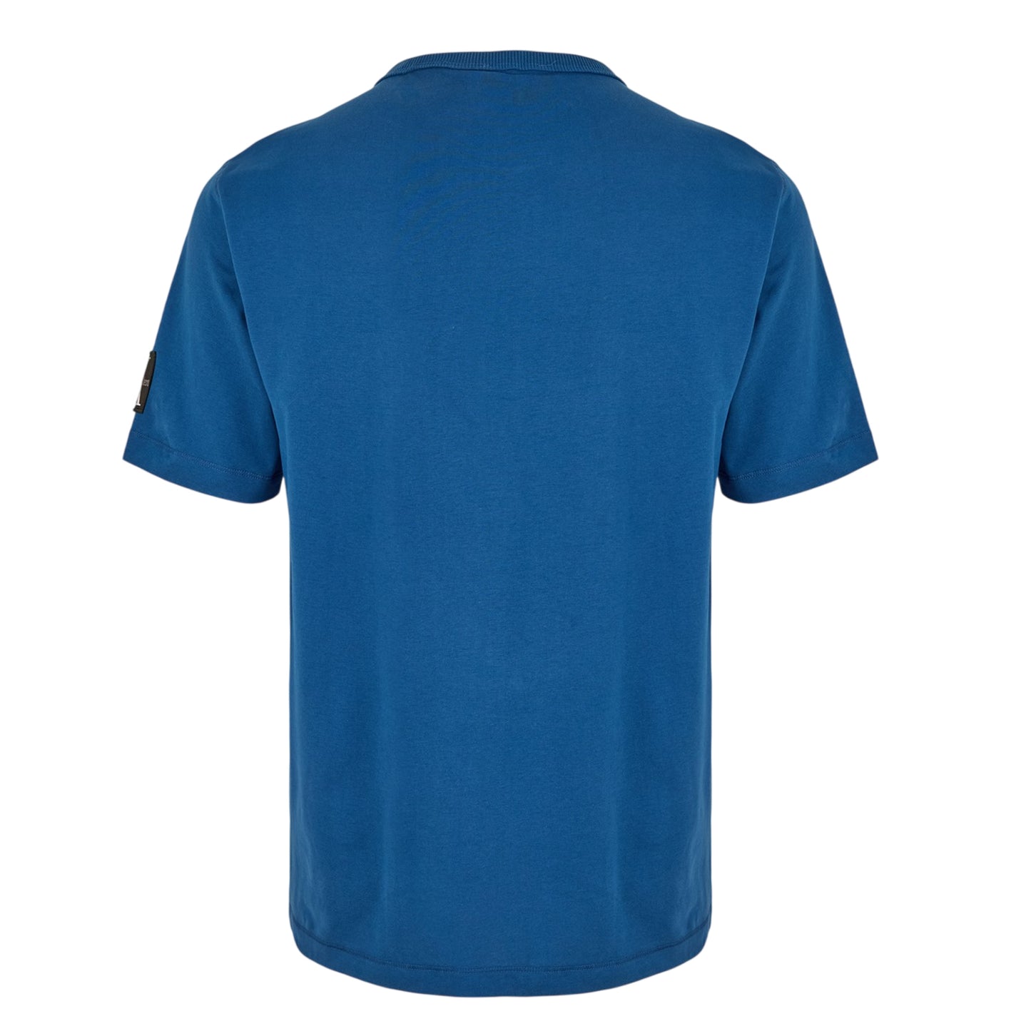 Blue - Back - Calvin Klein Mens Badge Crew Neck Regular T-Shirt