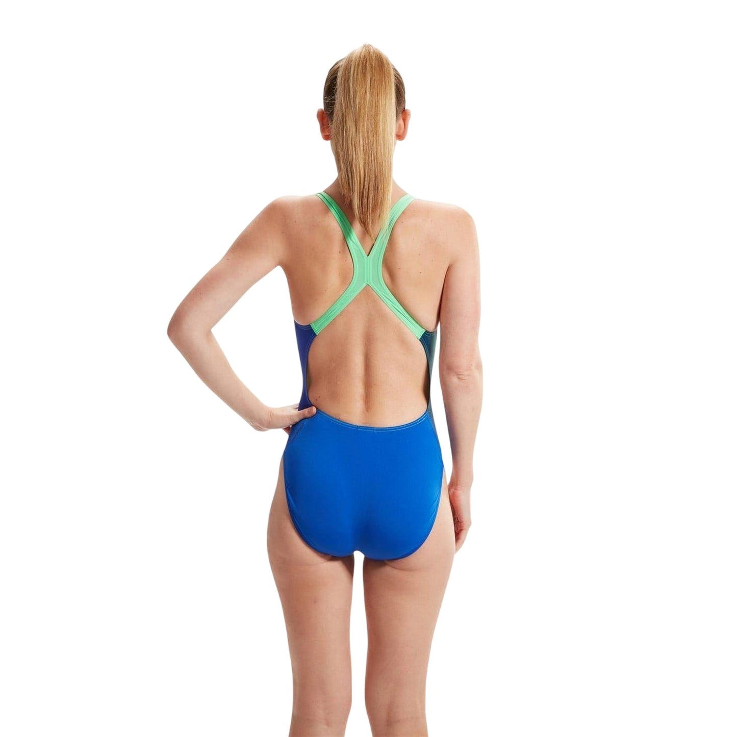 Cobalt - Lifestyle - Speedo Womens-Ladies Placement Digital Print One Piece Swimsuit
