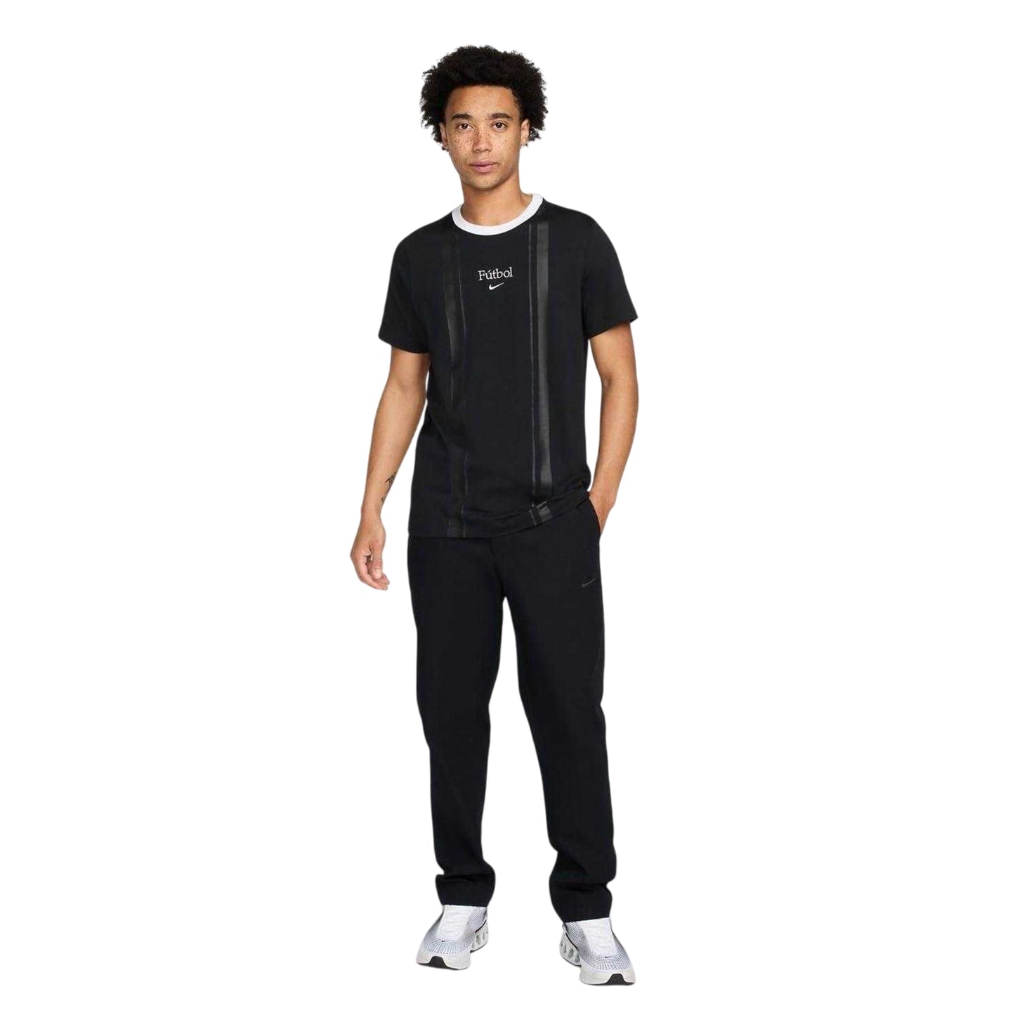 Black - Lifestyle - Nike Mens Crew Neck Regular T-Shirt