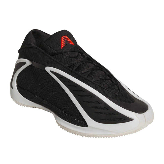 Black-Silver - Front - Adidas Mens Anthony Edwards Mesh Basketball Shoes
