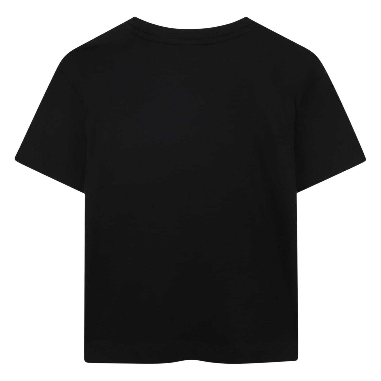 Black - Back - Hugo Childrens-Kids Logo Cotton Logo Regular T-Shirt