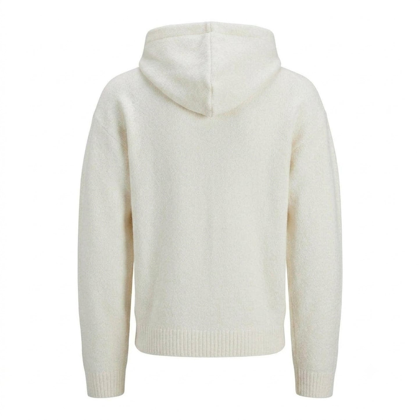 Sea Salt - Back - Jack And Jones Mens Knitted Regular Hoodie