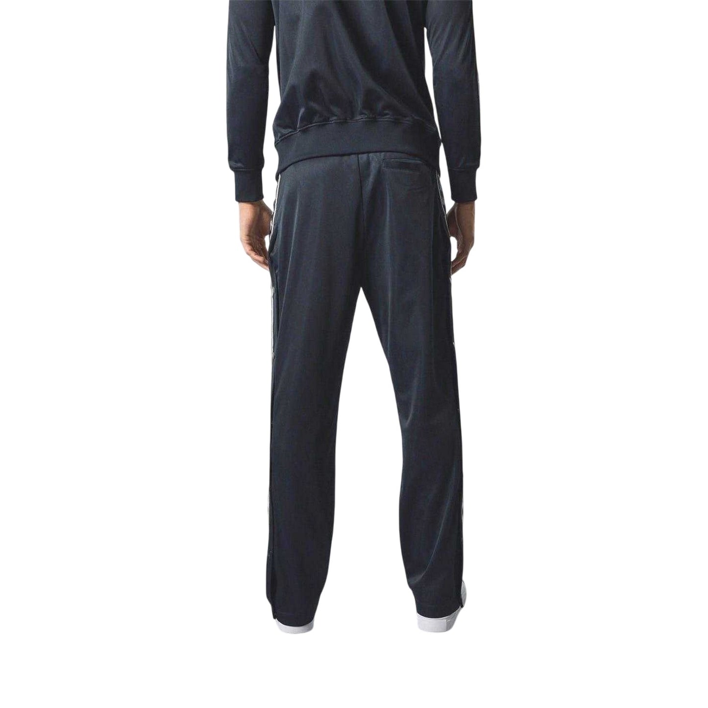 Blue-White - Lifestyle - Kappa Mens Banda Colour Block Jogging Bottoms