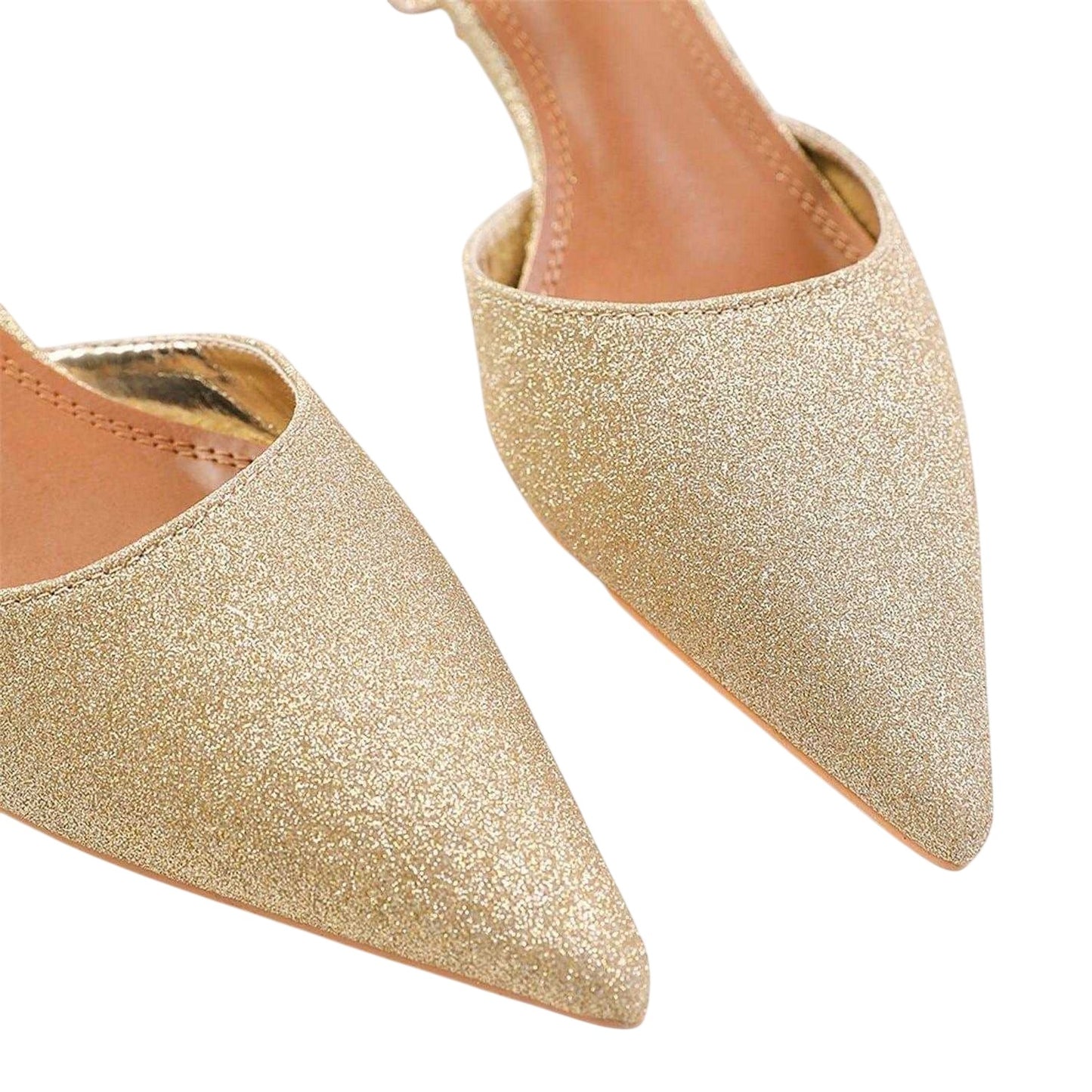 Gold - Back - Where´s That From Womens-Ladies Metallic Sandals