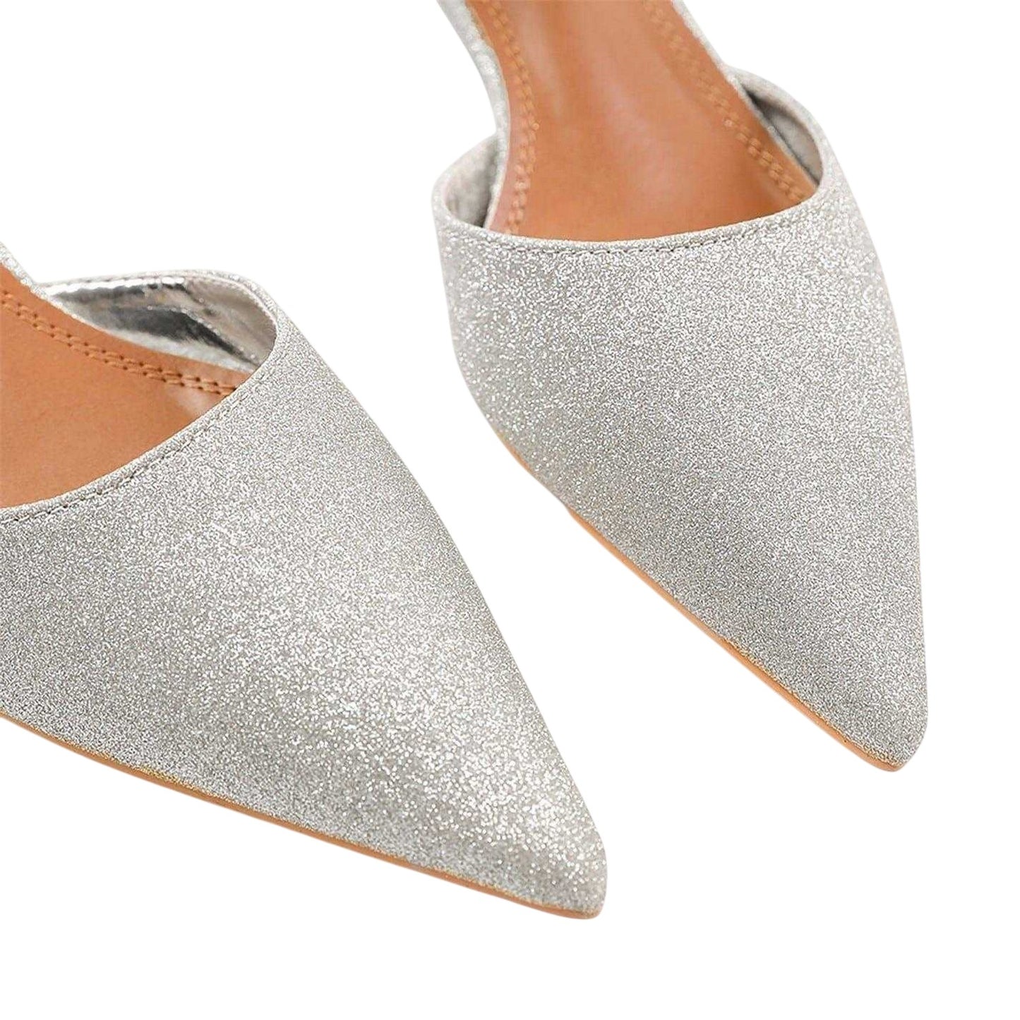 Silver - Back - Where´s That From Womens-Ladies Metallic Sandals
